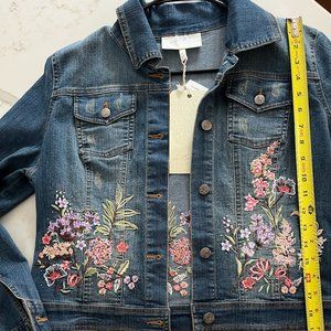 Embroidered Denim Jacket Medium